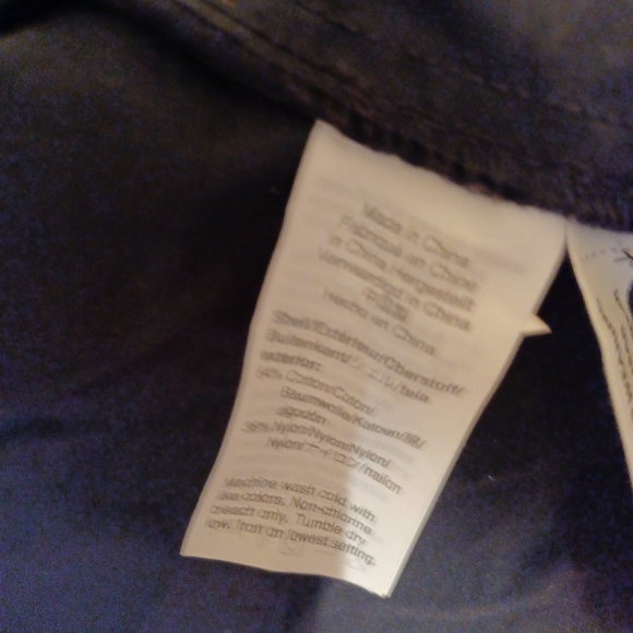 J Crew Womens Hooded Rain Jacket Coat XS Navy Blue Full Zip - Picture 6 of 8